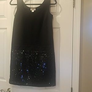 AT LOFT 2P flapper dress- black